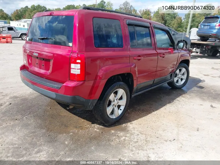 2016 Jeep Patriot Sport VIN: 1C4NJRBB9GD674320 Lot: 40587337