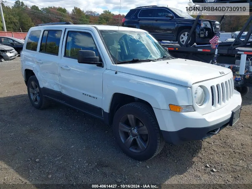 2016 Jeep Patriot Sport Se VIN: 1C4NJRBB4GD730910 Lot: 40614427