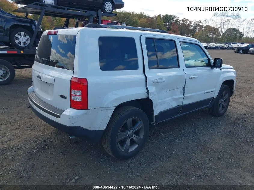 2016 Jeep Patriot Sport Se VIN: 1C4NJRBB4GD730910 Lot: 40614427