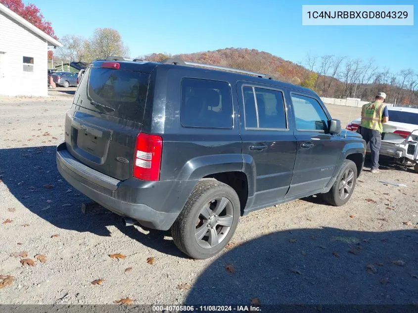 2016 Jeep Patriot Sport Se VIN: 1C4NJRBBXGD804329 Lot: 40705806