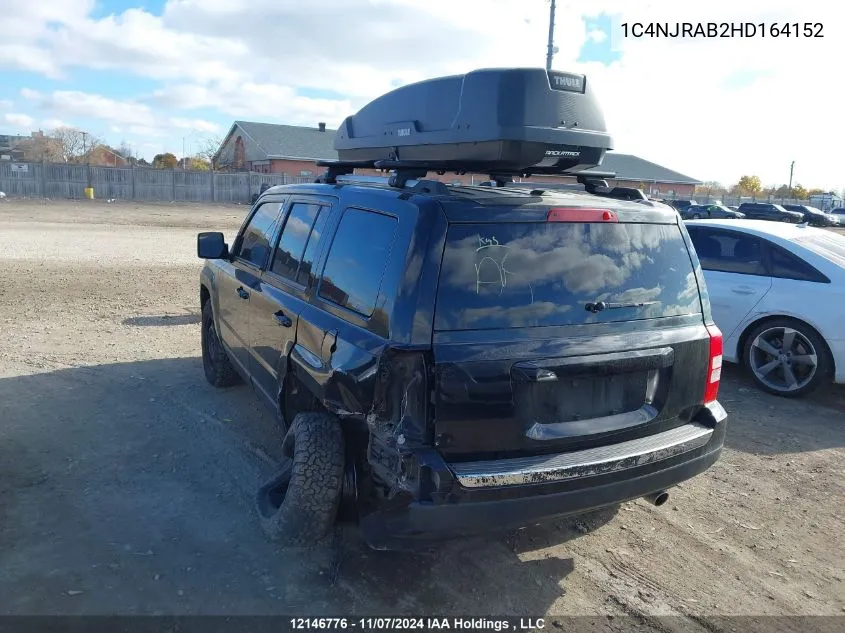 2017 Jeep Patriot VIN: 1C4NJRAB2HD164152 Lot: 12146776