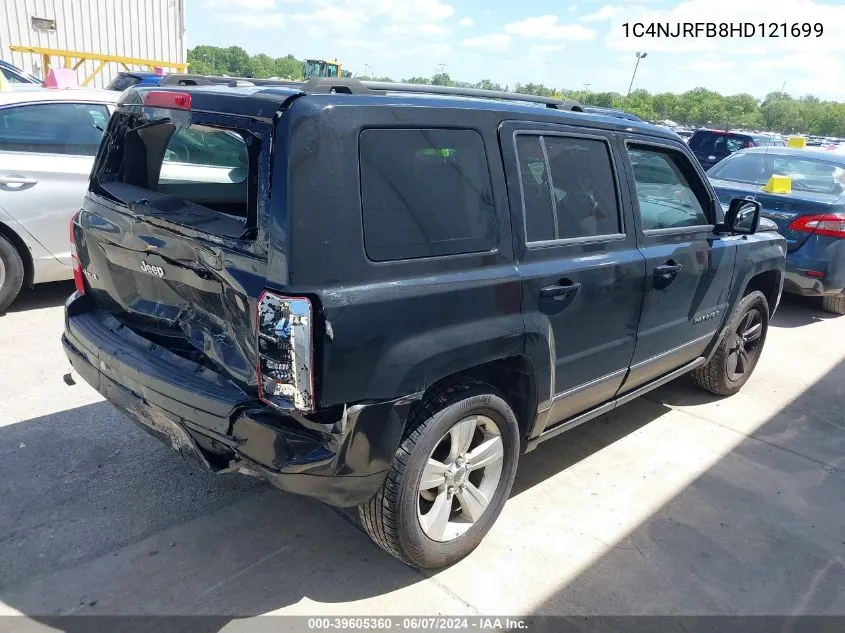 2017 Jeep Patriot Latitude 4X4 VIN: 1C4NJRFB8HD121699 Lot: 39605360