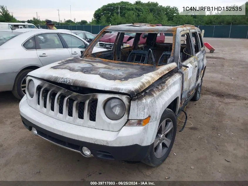 2017 Jeep Patriot High Altitude 4X4 VIN: 1C4NJRFB1HD152535 Lot: 39717003