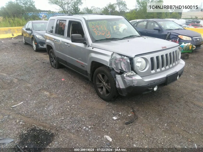 2017 Jeep Patriot 75Th Anniversary Edition 4X4 VIN: 1C4NJRBB7HD160015 Lot: 40531839