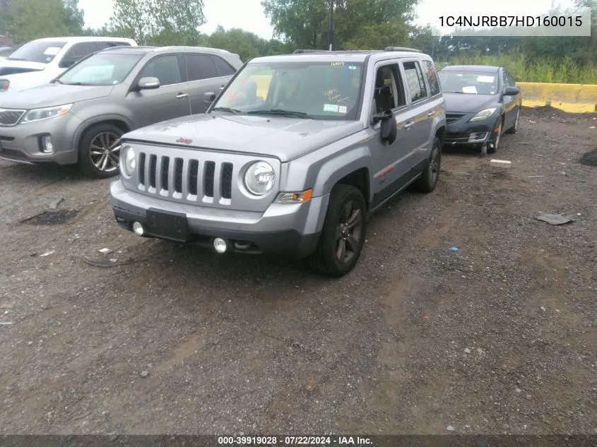 2017 Jeep Patriot 75Th Anniversary Edition 4X4 VIN: 1C4NJRBB7HD160015 Lot: 40531839