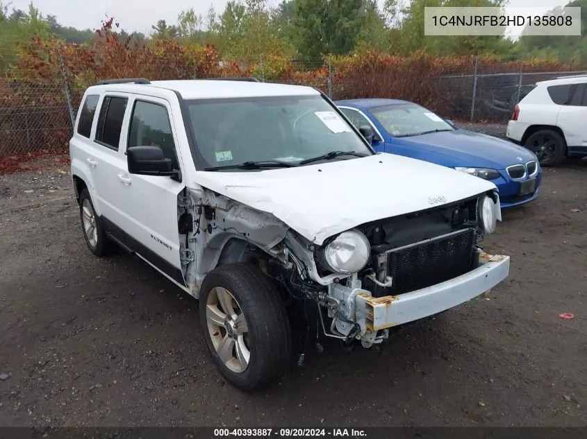 2017 Jeep Patriot Latitude 4X4 VIN: 1C4NJRFB2HD135808 Lot: 40393887