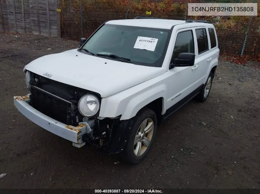 2017 Jeep Patriot Latitude 4X4 VIN: 1C4NJRFB2HD135808 Lot: 40393887