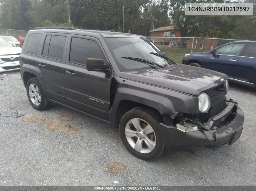 2017 Jeep Patriot Sport 4X4 VIN: 1C4NJRBB9HD212597 Lot: 40469870