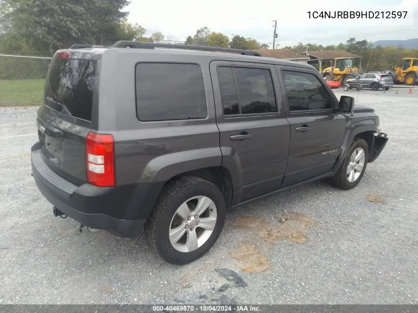 2017 Jeep Patriot Sport 4X4 VIN: 1C4NJRBB9HD212597 Lot: 40469870