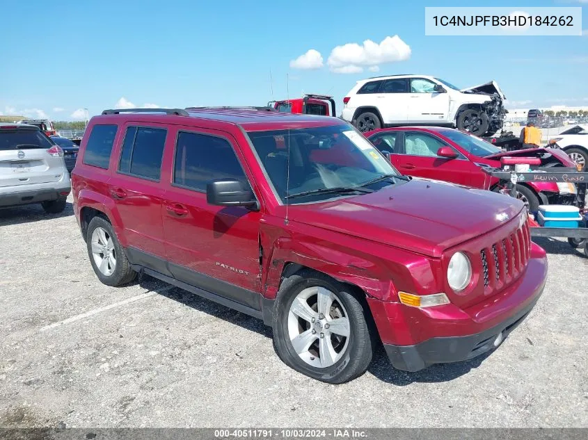 1C4NJPFB3HD184262 2017 Jeep Patriot Latitude Fwd