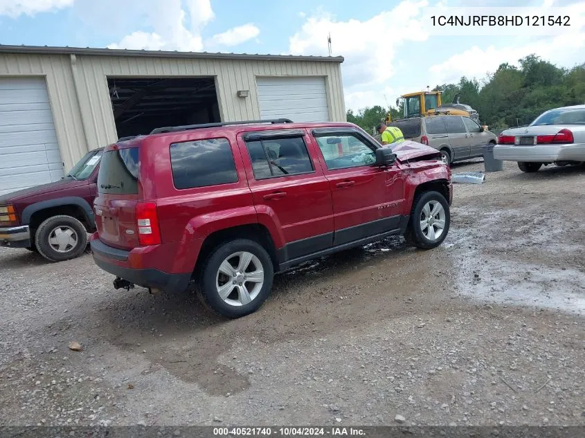 2017 Jeep Patriot Latitude 4X4 VIN: 1C4NJRFB8HD121542 Lot: 40521740