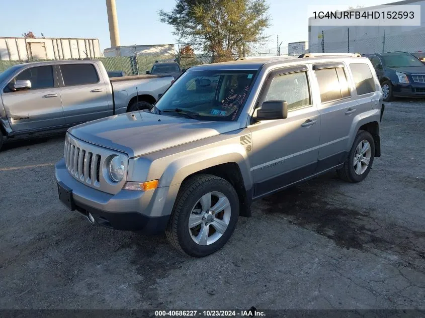 2017 Jeep Patriot High Altitude 4X4 VIN: 1C4NJRFB4HD152593 Lot: 40686227