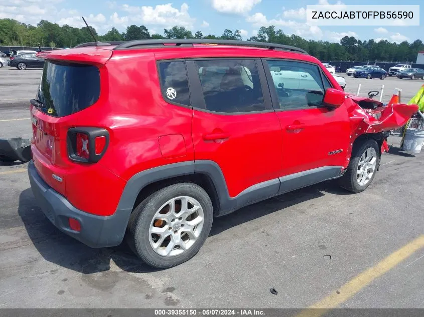 2015 Jeep Renegade Latitude VIN: ZACCJABT0FPB56590 Lot: 39355150