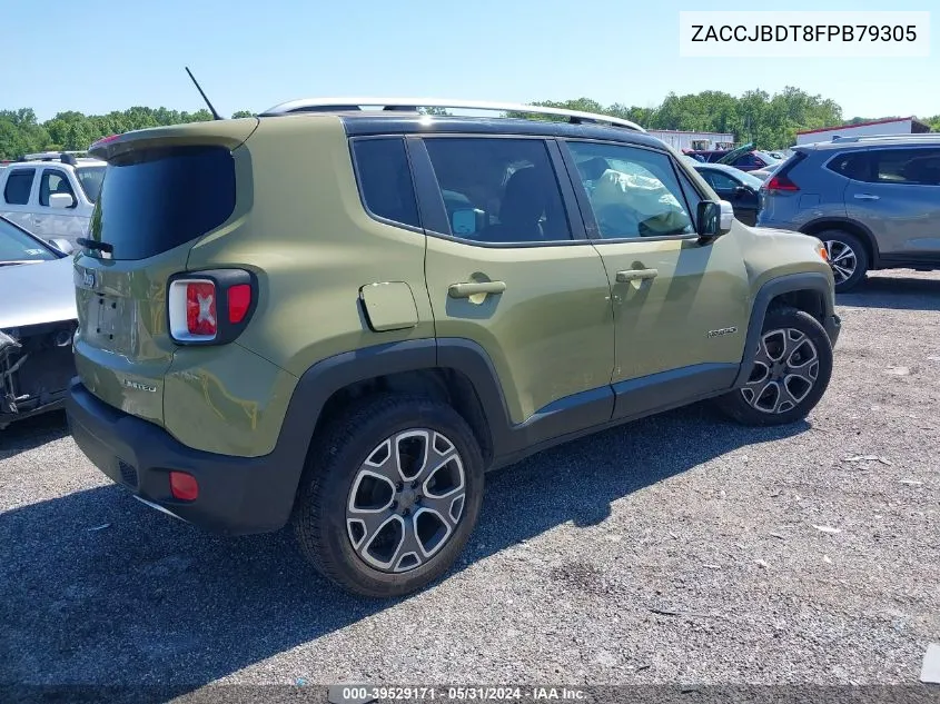 2015 Jeep Renegade Limited VIN: ZACCJBDT8FPB79305 Lot: 39529171