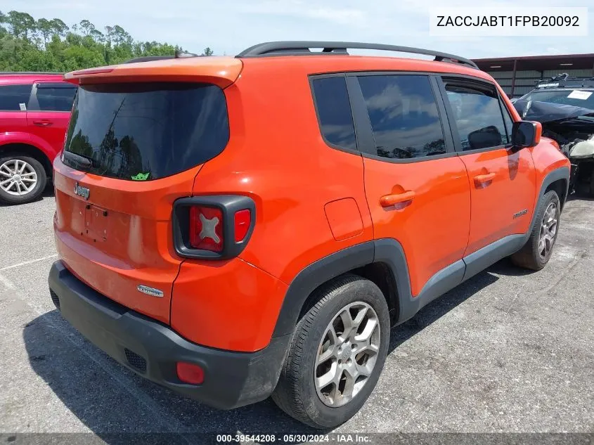 ZACCJABT1FPB20092 2015 Jeep Renegade Latitude