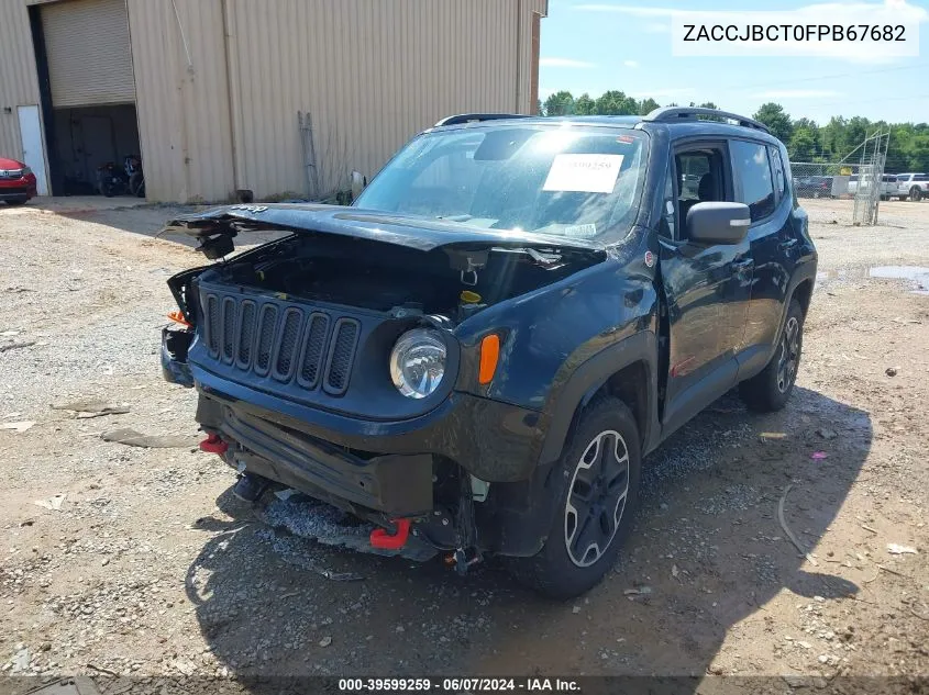 2015 Jeep Renegade Trailhawk VIN: ZACCJBCT0FPB67682 Lot: 39599259