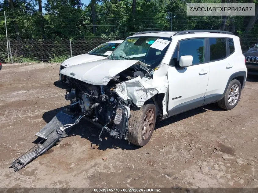 2015 Jeep Renegade Latitude VIN: ZACCJABTXFPB42687 Lot: 39745770