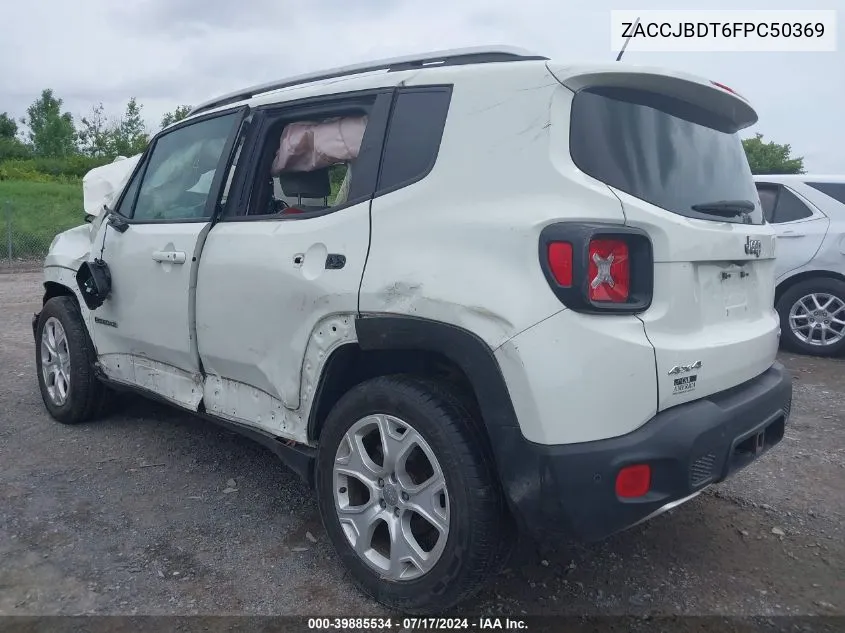 2015 Jeep Renegade Limited VIN: ZACCJBDT6FPC50369 Lot: 39885534