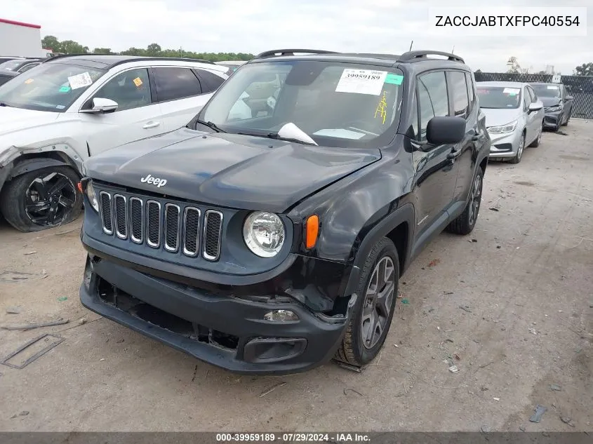 2015 Jeep Renegade Latitude VIN: ZACCJABTXFPC40554 Lot: 39959189