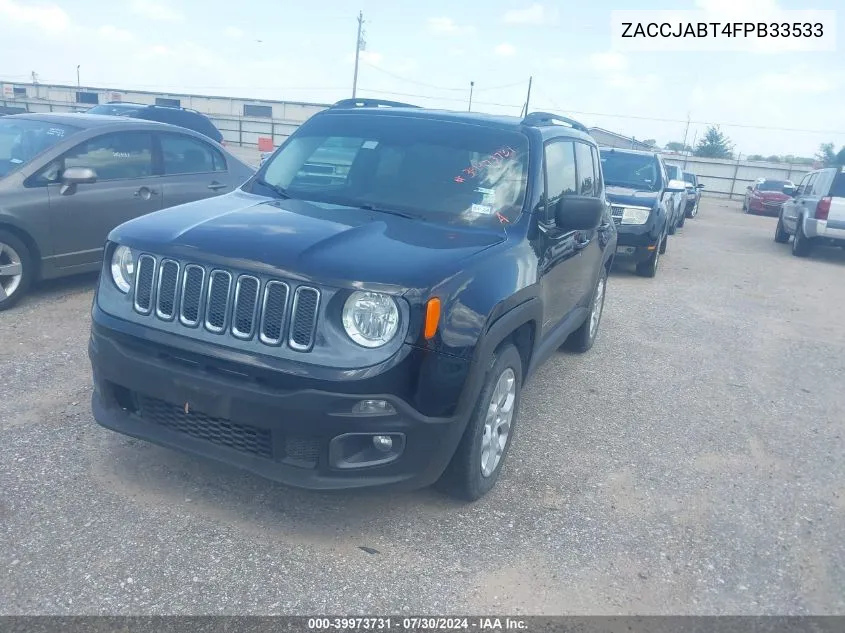 2015 Jeep Renegade Latitude VIN: ZACCJABT4FPB33533 Lot: 39973731