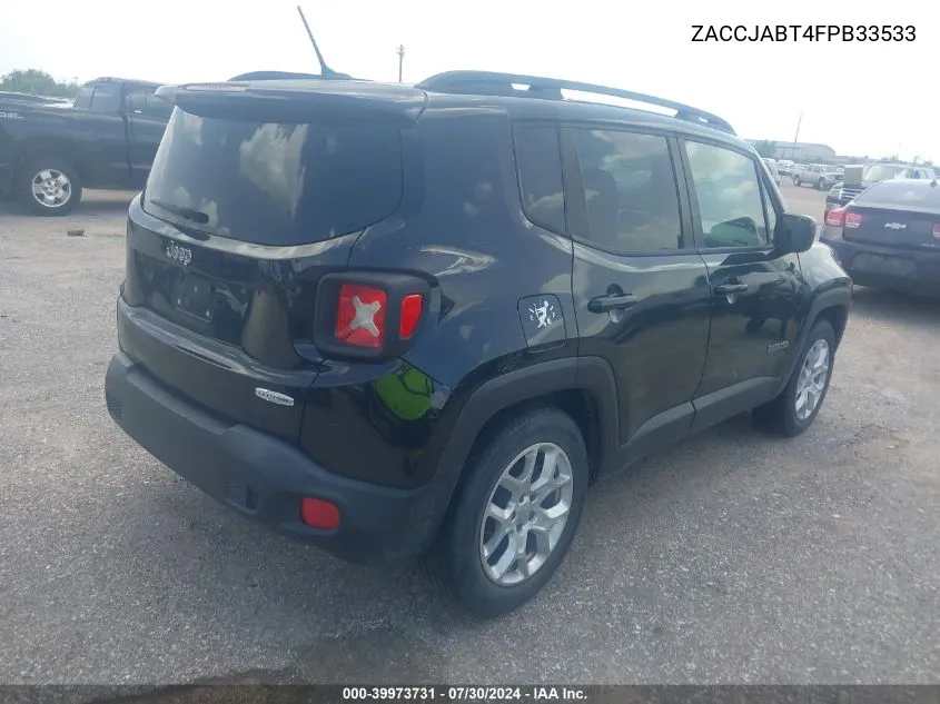 2015 Jeep Renegade Latitude VIN: ZACCJABT4FPB33533 Lot: 39973731