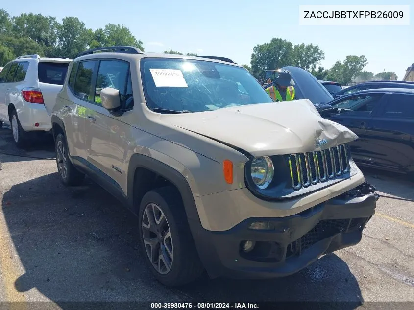 ZACCJBBTXFPB26009 2015 Jeep Renegade Latitude