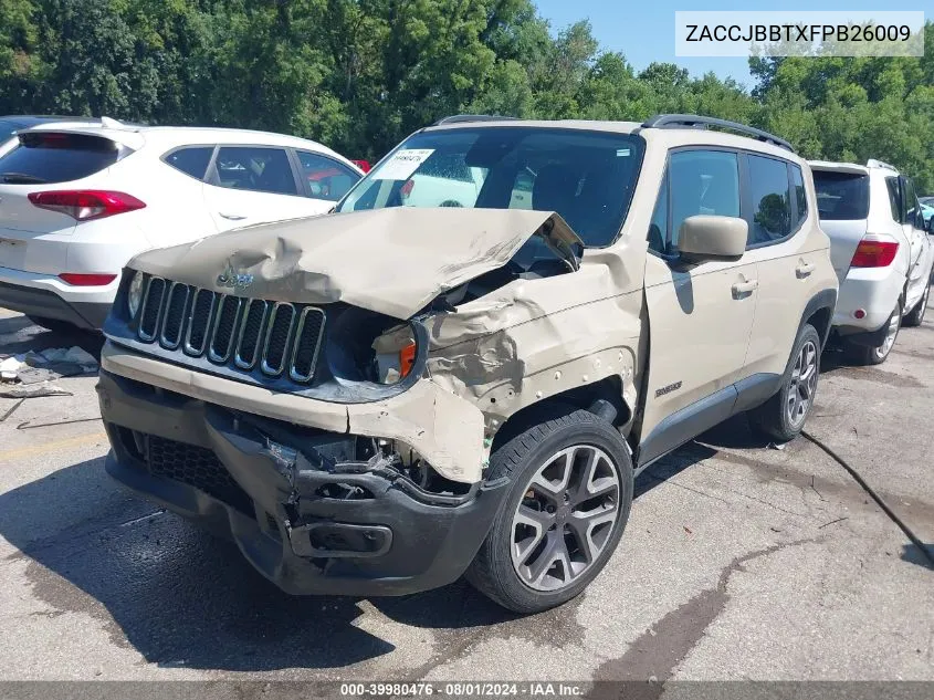 ZACCJBBTXFPB26009 2015 Jeep Renegade Latitude