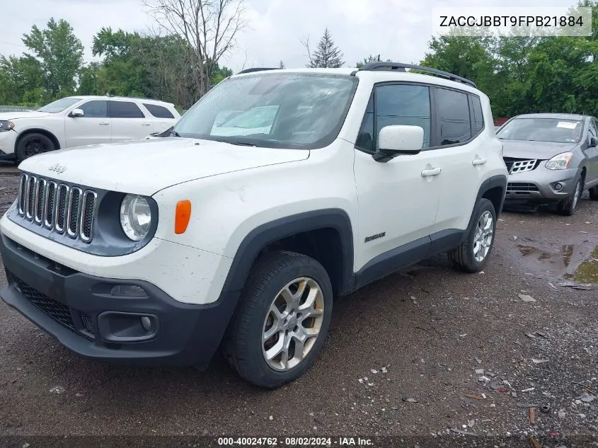 2015 Jeep Renegade Latitude VIN: ZACCJBBT9FPB21884 Lot: 40024762