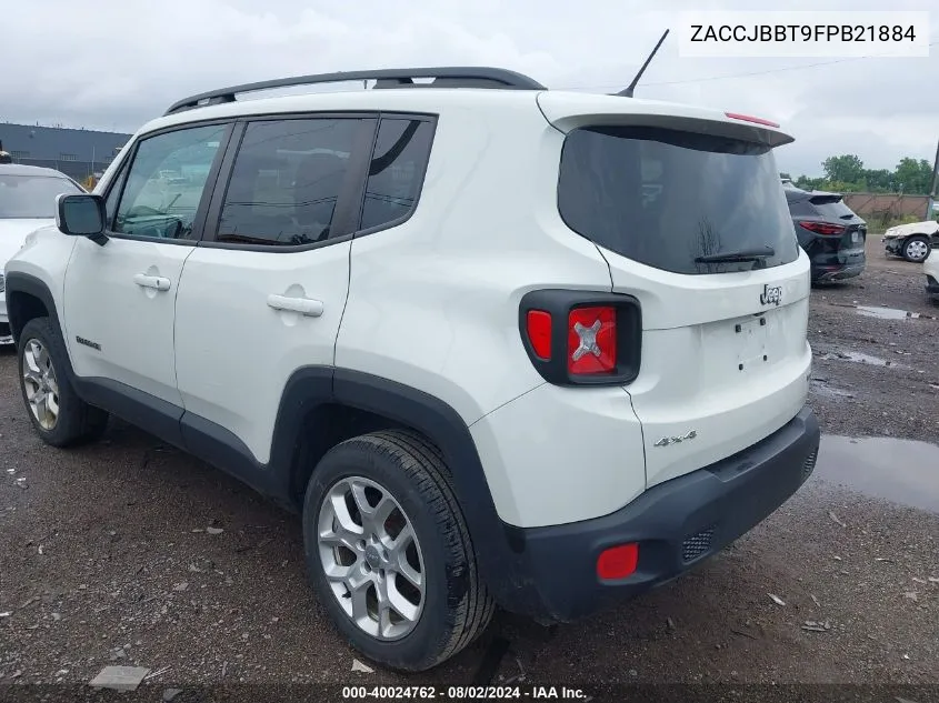 2015 Jeep Renegade Latitude VIN: ZACCJBBT9FPB21884 Lot: 40024762