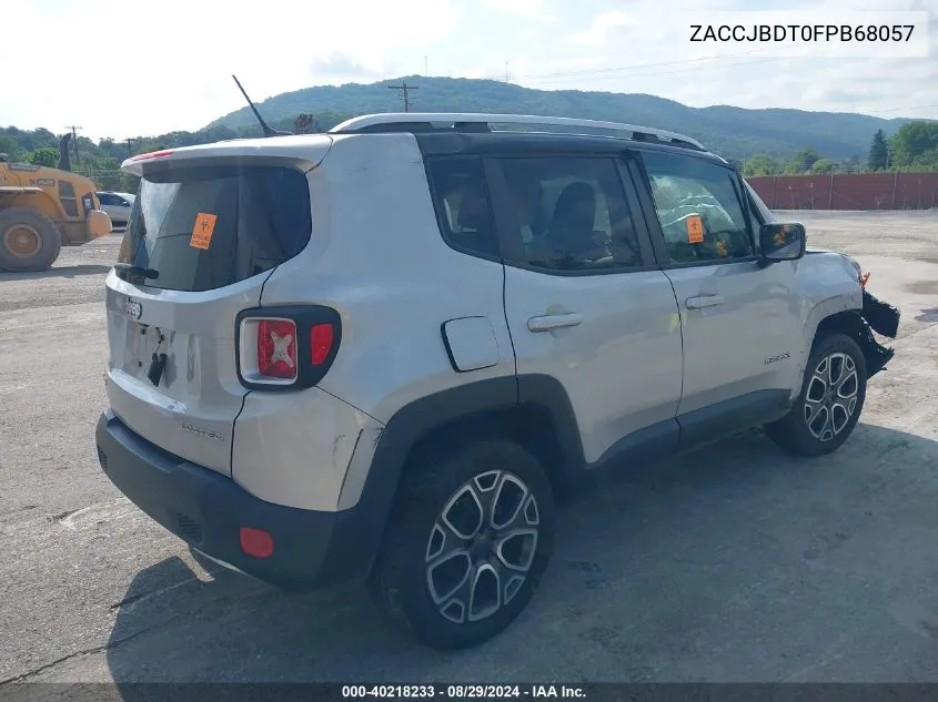 ZACCJBDT0FPB68057 2015 Jeep Renegade Limited