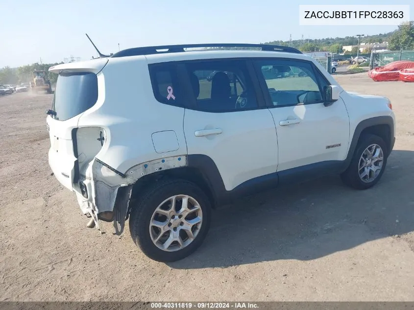 2015 Jeep Renegade Latitude VIN: ZACCJBBT1FPC28363 Lot: 40311819