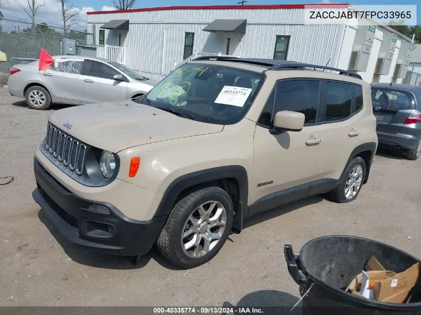 2015 Jeep Renegade Latitude VIN: ZACCJABT7FPC33965 Lot: 40335774