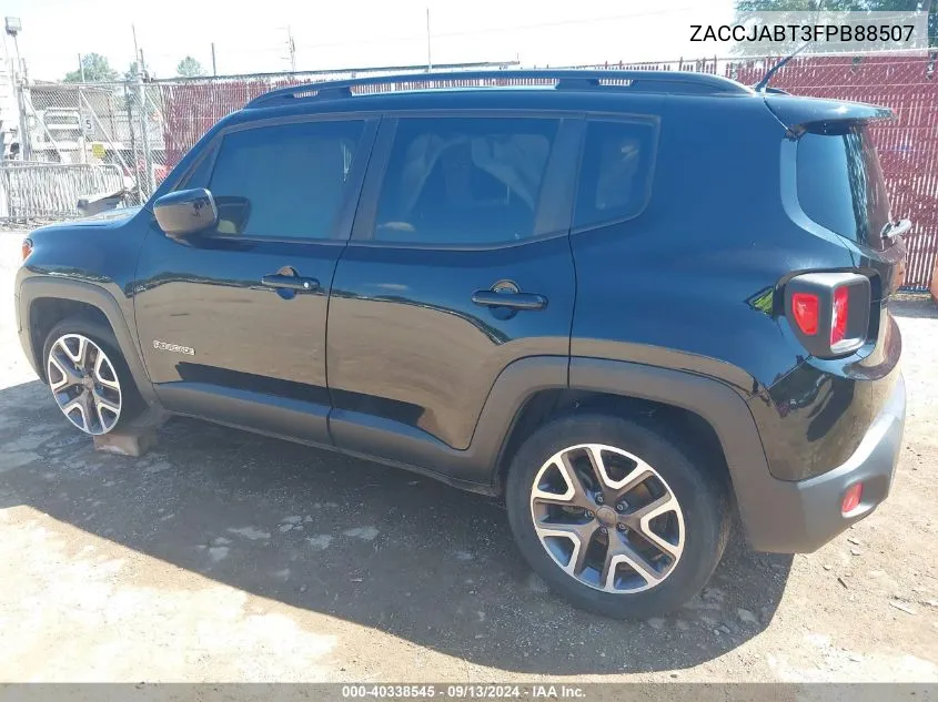 2015 Jeep Renegade Latitude VIN: ZACCJABT3FPB88507 Lot: 40338545