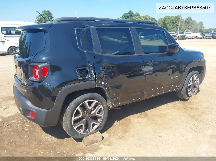 2015 Jeep Renegade Latitude VIN: ZACCJABT3FPB88507 Lot: 40338545