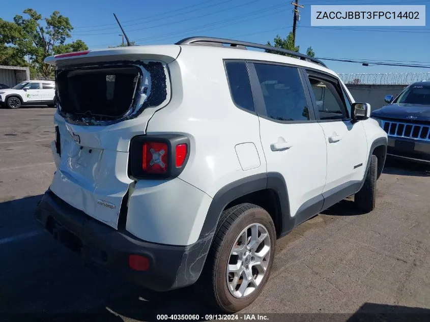 ZACCJBBT3FPC14402 2015 Jeep Renegade Latitude