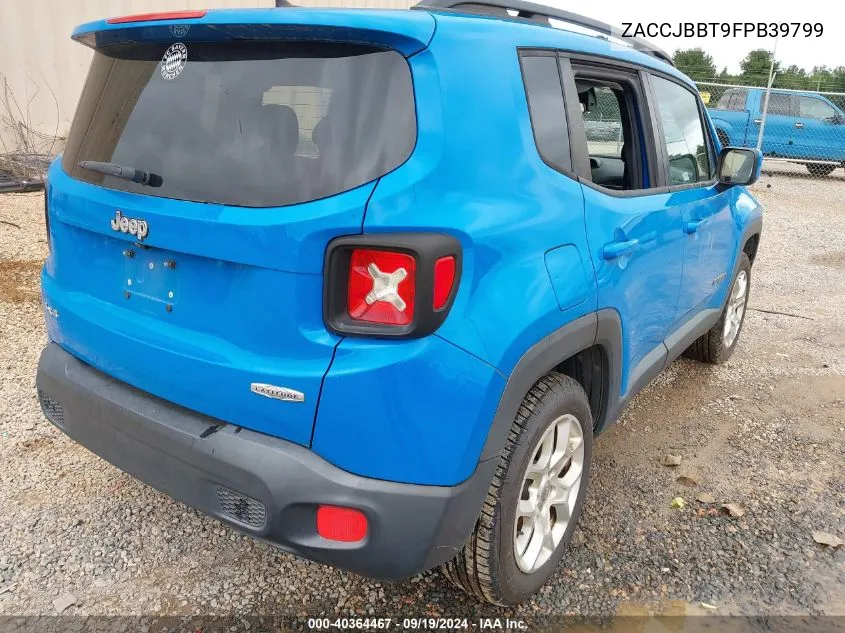 2015 Jeep Renegade Latitude VIN: ZACCJBBT9FPB39799 Lot: 40364467