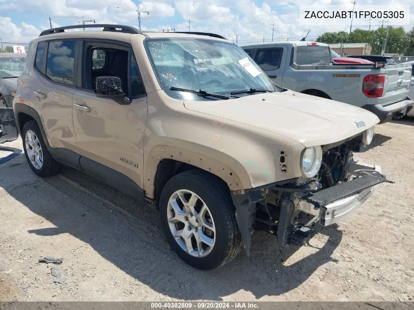 2015 Jeep Renegade Latitude VIN: ZACCJABT1FPC05305 Lot: 40382809