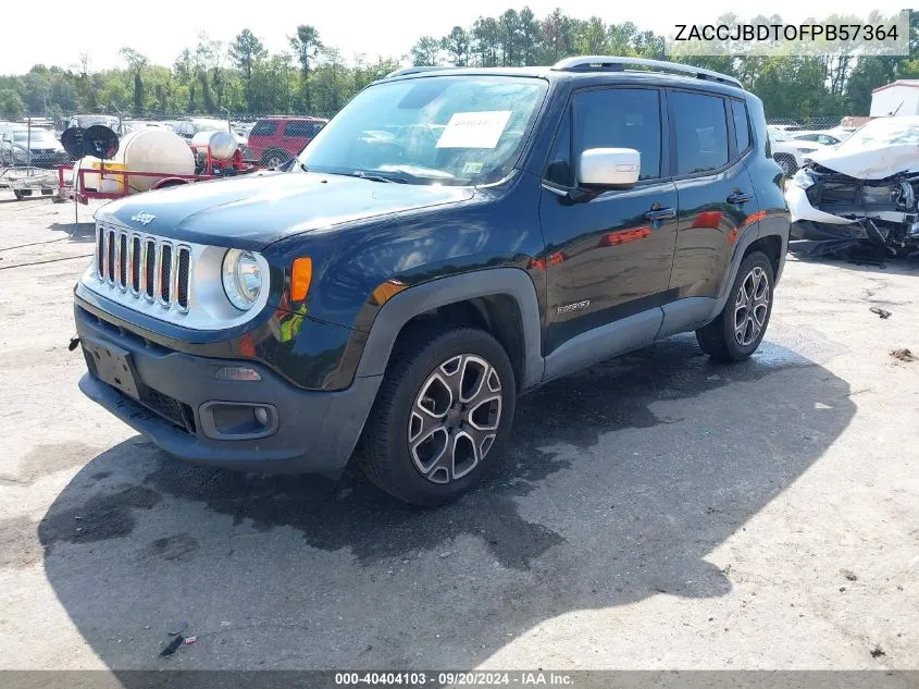 ZACCJBDTOFPB57364 2015 Jeep Renegade Limited