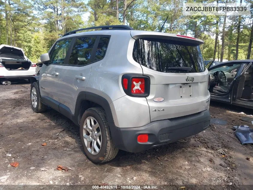 2015 Jeep Renegade Latitude VIN: ZACCJBBT8FPB83339 Lot: 40492615