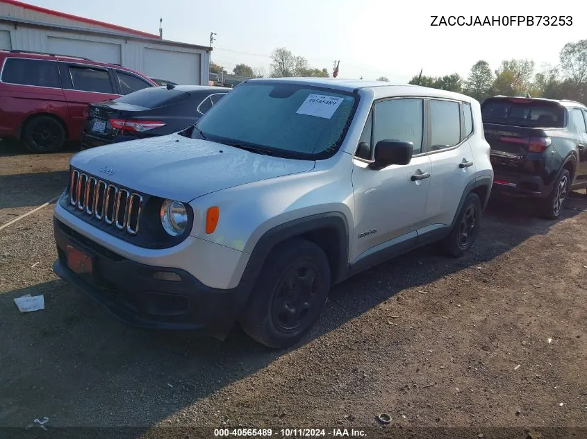 2015 Jeep Renegade Sport VIN: ZACCJAAH0FPB73253 Lot: 40565489