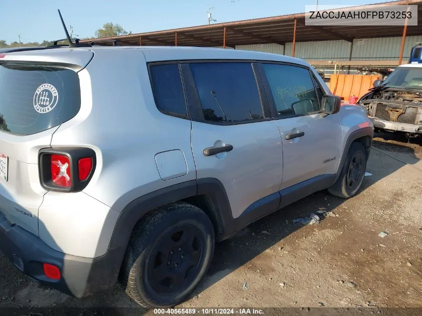 2015 Jeep Renegade Sport VIN: ZACCJAAH0FPB73253 Lot: 40565489