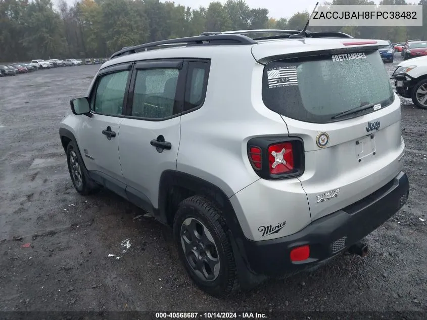 ZACCJBAH8FPC38482 2015 Jeep Renegade Sport