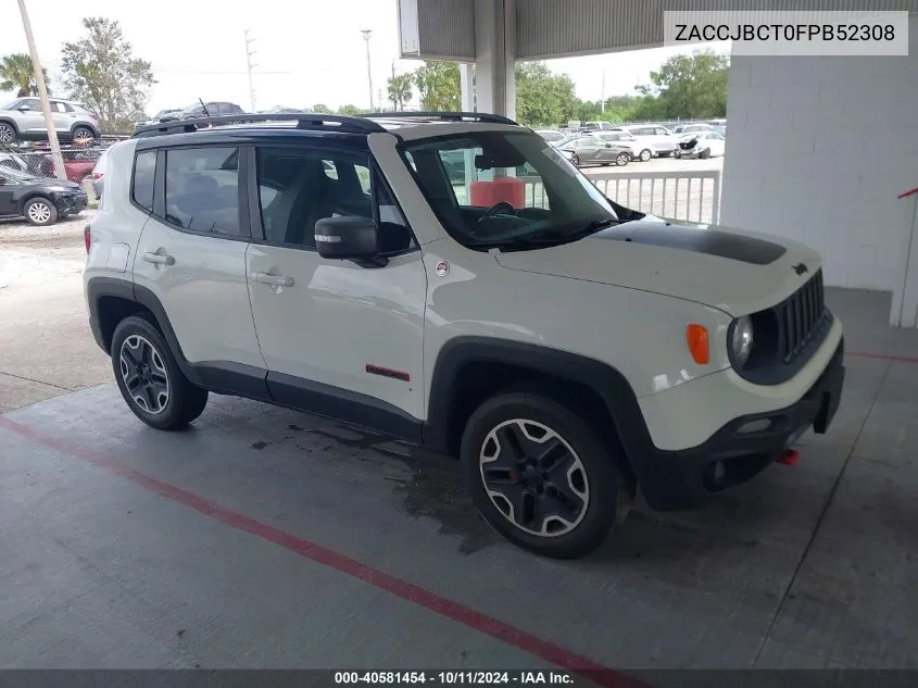 2015 Jeep Renegade Trailhawk VIN: ZACCJBCT0FPB52308 Lot: 40581454