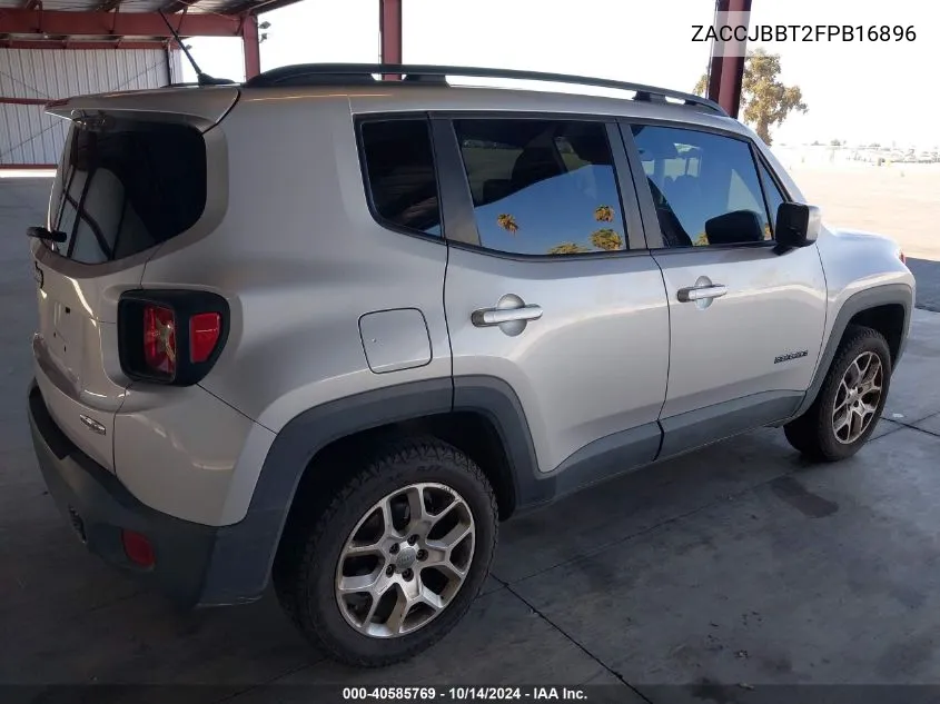 2015 Jeep Renegade Latitude VIN: ZACCJBBT2FPB16896 Lot: 40585769