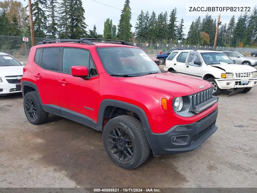 2015 Jeep Renegade Latitude VIN: ZACCJBBT0FPB21272 Lot: 40588821