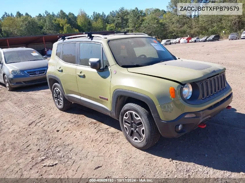 2015 Jeep Renegade Trailhawk VIN: ZACCJBCTXFPB79579 Lot: 40609193