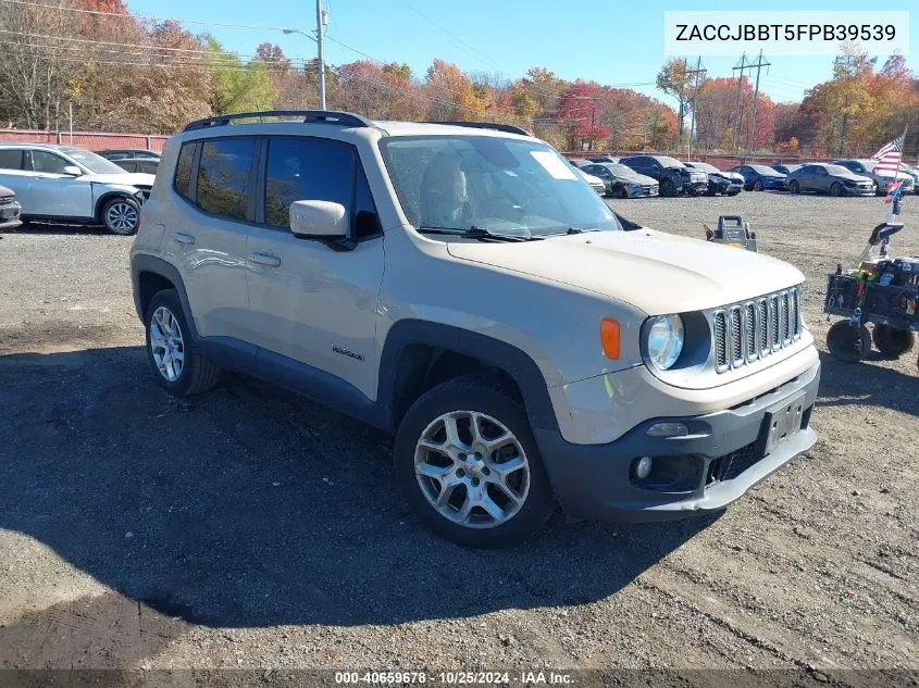 2015 Jeep Renegade Latitude VIN: ZACCJBBT5FPB39539 Lot: 40659678