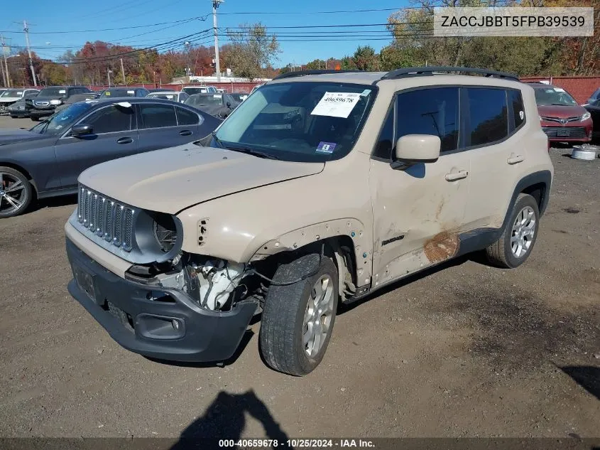 2015 Jeep Renegade Latitude VIN: ZACCJBBT5FPB39539 Lot: 40659678