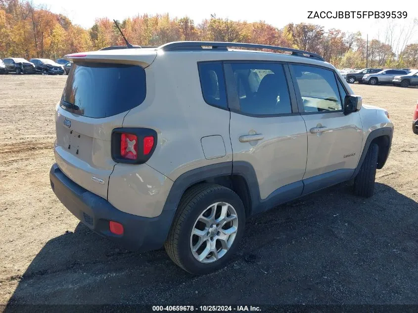 2015 Jeep Renegade Latitude VIN: ZACCJBBT5FPB39539 Lot: 40659678