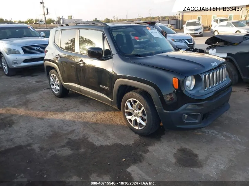 2015 Jeep Renegade Latitude VIN: ZACCJABT8FPB33437 Lot: 40715546